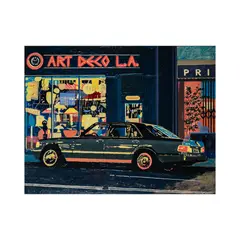 Thomas Bacher, Melrose I, 1988, acrylic and phosphorescent paint on canvas