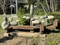 Woods Davy, Cabazon, 1987, river stone and steel