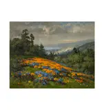 William Franklin Jackson, Poppies and Lupine with San Francisco Bay Beyond