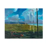 Suzanne Caporeal, Untitled Landscape, 1987, oil on board