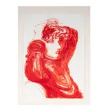 David Hockney, Red Celia, 1984, lithograph