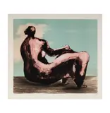 Henry Moore, Reclining Figure, lithograph in colors