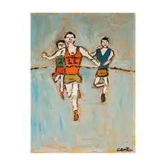Mark Canton, It's a Losing Game, 1961, oil on artist board