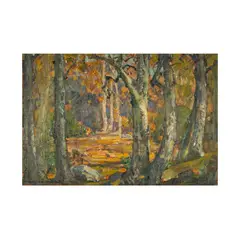 William Wendt, Southern California Autumn, oil on canvas