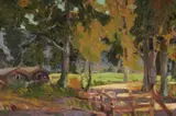 George Demont Otis, Eucalyptus Stand, oil on canvas