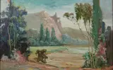 Benjamin Brown, Sentinel Rock, Yosemite, oil on board