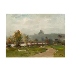 Dedrick Brandes Stuber, Mists at Beverly, oil on board