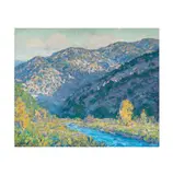 Gary Ray, Mountain River Landscape, oil on board
