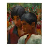 Martha Walter, Untitled (Two Figures in a Crowd)