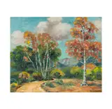 Helen Clark Chandler, California Autumn Landscape, oil on canvas