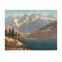 Frederick Carl Smith, High Sierra Lake, oil on canvas