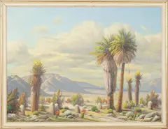 Desert's Magic Touch by Paul Grimm, 1968, oil on canvas, sold Dec 2025