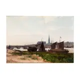 Léon Bopp du Pont, View of Bordeaux, oil on canvas