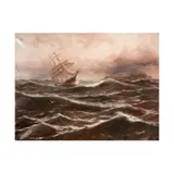 Thomas Rose Miles, Ship at Sea, oil on canvas
