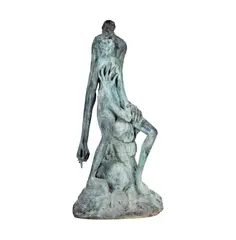 Matusha Corkidi, Figural Group, 1976, patinated bronze