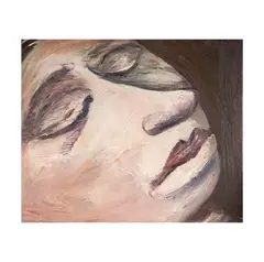 Lev Tabenkin, Face, oil on canvas