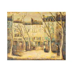 Benton Francis Scott, Paris Street Scene, 1961, oil on canvas