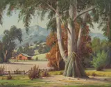 Paul Grimm, California Vista, 1957, oil on canvas