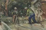 Charles Keck, Croquet Players, gouache on paper