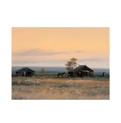 Gene Speck, The Empty Land, oil on board