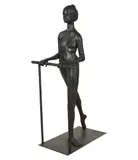 Gene Adams Logan, Dancer at the Barre, patinated metal