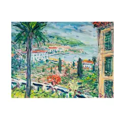Vue de Beaulieu by Duane Alt, oil on canvas, sold Nov 2025