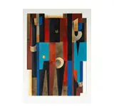 Carlos Mérida, Tohil Y El Doble, 1974, serigraph