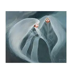 Frank Howell, Untitled (Two Figures), 1999, acrylic on canvas