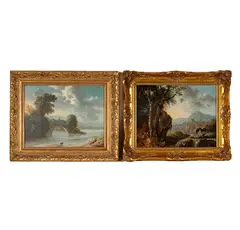 Richard Peterson, Two Works (Landscapes), each: oil on panel