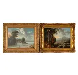 Richard Peterson, Two Works (Landscapes), each: oil on panel