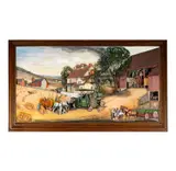 Abner Zook, Hauling in the Harvest, 1988, mixed media diorama