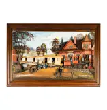 Abner Zook, Reading, PA Train Station, 1986, mixed media diorama