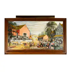 Abner Zook, Farm Sale, 1983, mixed media diorama