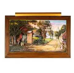 Abner Zook, The Village Blacksmith, 1984, mixed media diorama