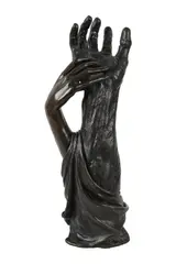 Lathrop Bullene, Untitled (Two Hands), patinated bronze
