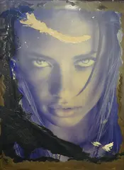Raphael Mazzucco, Adriana Lima, archival pigment print and acrylic