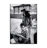 Jim Marshall, Bob Dylan and Joan Baez, 1964, 1997, silver gelatin photograph