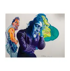 Philip Burke, Richard Lewis and Bruce Springsteen, 1992, oil on canvas September 6