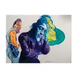 Philip Burke, Richard Lewis and Bruce Springsteen, 1992, oil on canvas September 6