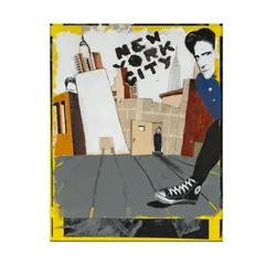 Carl Titolo, Mixed Media Collage of Richard Lewis, mixed media
