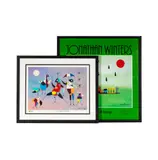 Jonathan Winters, Two Works, poster and serigraph The Umbrella Dancers