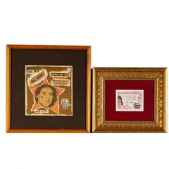 Carl Titolo, Two Works for Reflections from Hell, mixed media each work featuring Richard Lewis