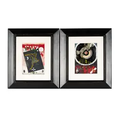 Carl Titolo, Two Mixed Media Works, mixed media