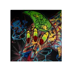 Fab Five Freddy, The Sacred Cow, 1984, oil on canvas