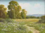 David Chapple, The Meadow, oil on artist board
