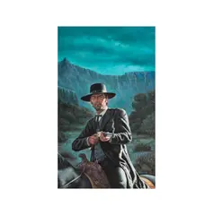 Kenneth Freeman, Western Gunman on Horseback, oil on canvas