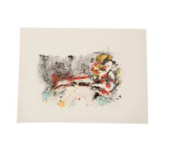 Hans Burkhardt, Untitled, 1979, oil and pastel on paper