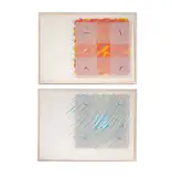 Richard Smith, The Florentine Set (Two Works), 1973, each: lithograph and mixed media