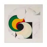 Kazumi Amano, Change - Extension, 1970, woodblock print