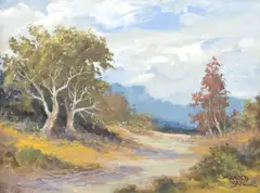 Arnold Vail, Hill Country Landscape, oil on board